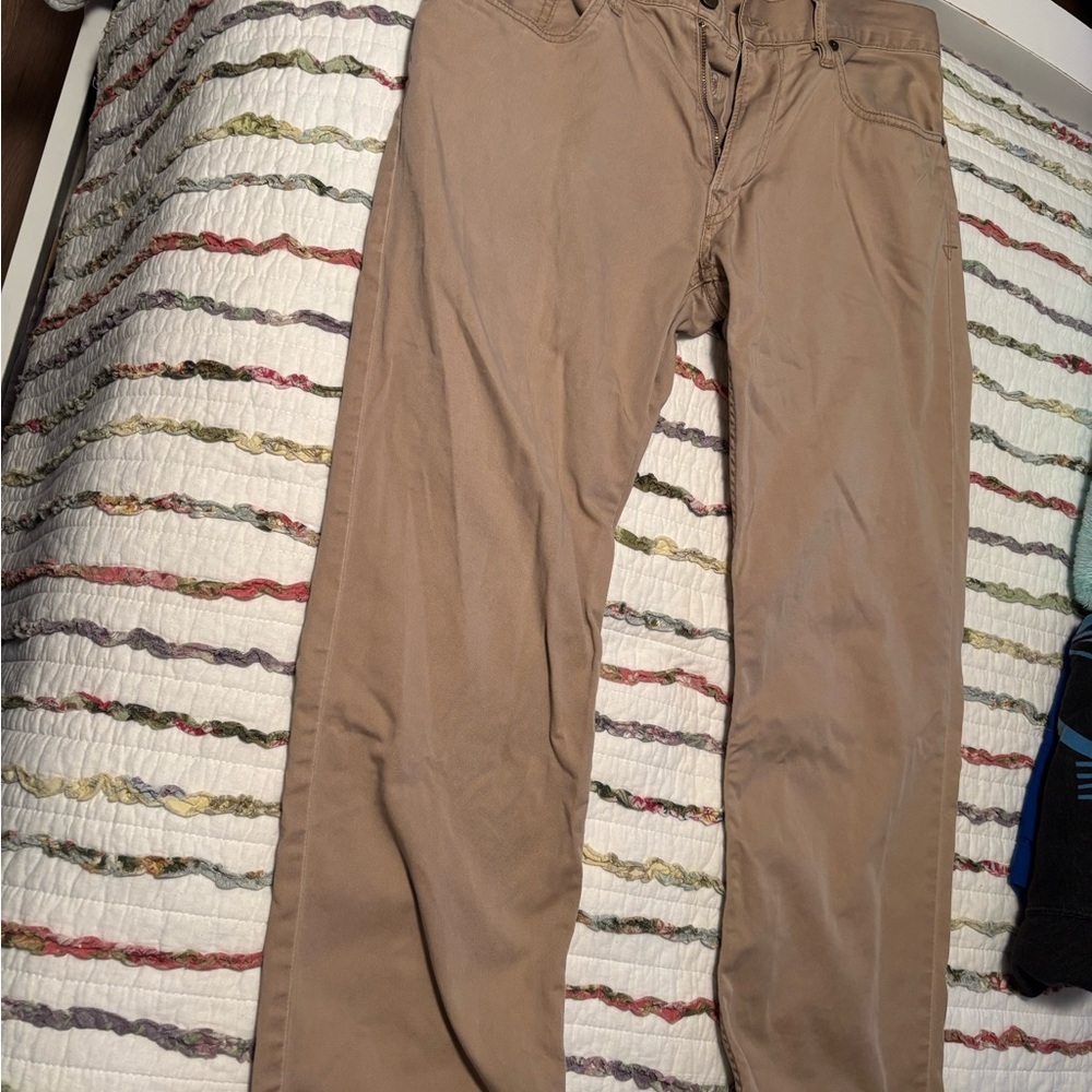 Men's Tan Casual Pants